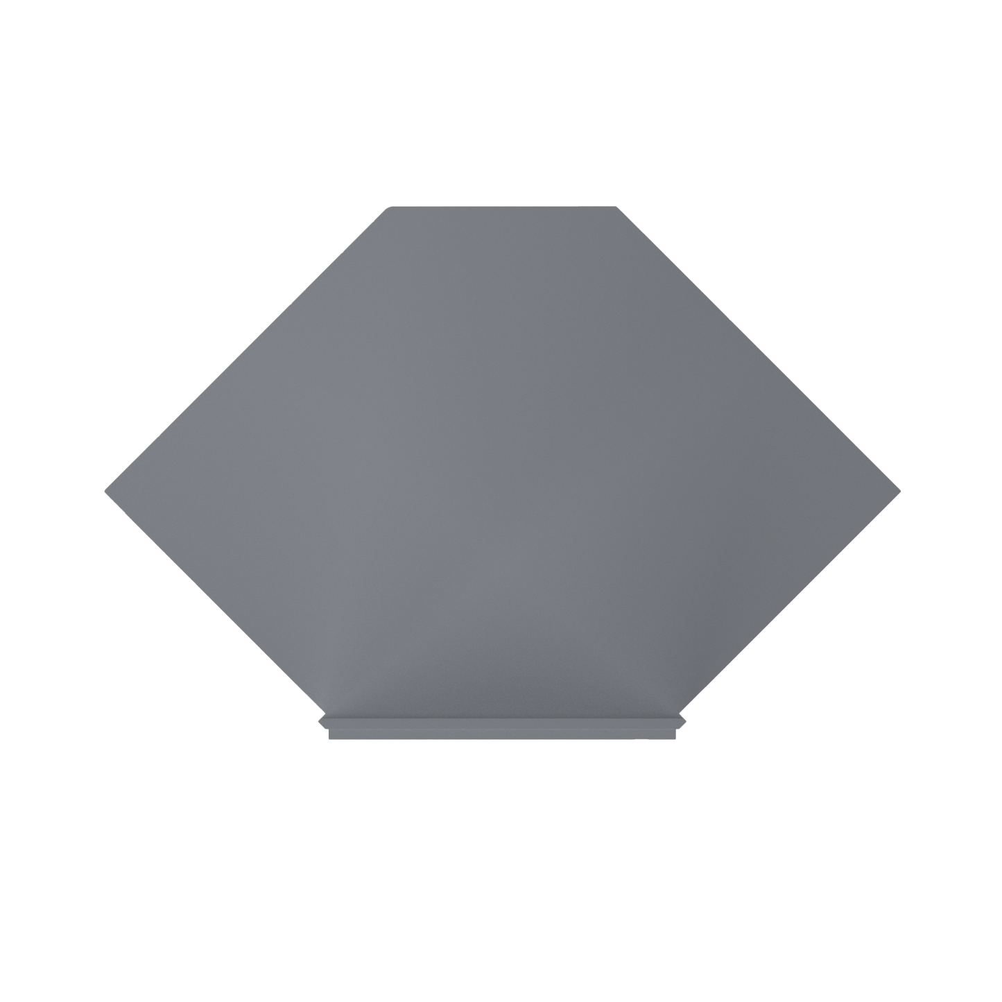 Sink Front Corner Base Kitchen Cabinet SFC42 Colonial Gray LessCare 34.5 in. height 42 in. depth