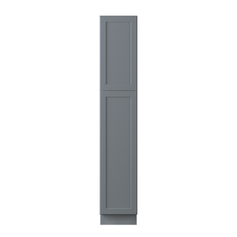 Utility Kitchen Cabinet U1584 Colonial Gray LessCare 15 in. width 84 in. height 24 in. depth