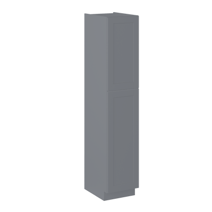 Utility Kitchen Cabinet U1890 Colonial Gray LessCare 18 in. width 90 in. height 24 in. depth