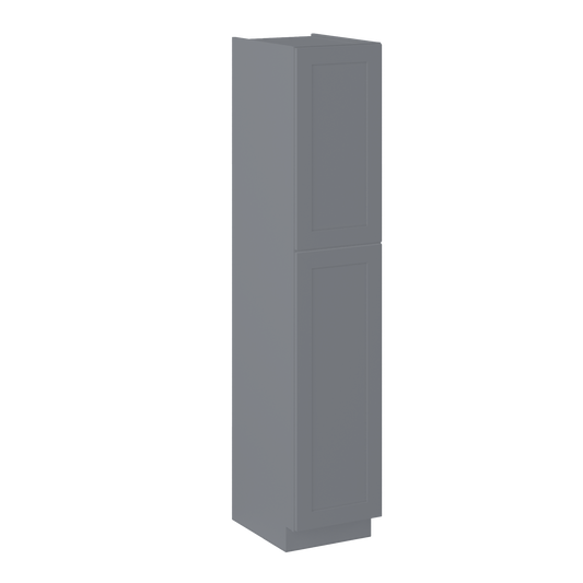 Utility Kitchen Cabinet U1890 Colonial Gray LessCare 18 in. width 90 in. height 24 in. depth