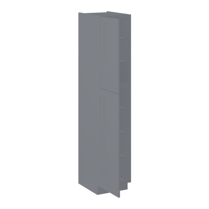 Utility Kitchen Cabinet U1890 Colonial Gray LessCare 18 in. width 90 in. height 24 in. depth