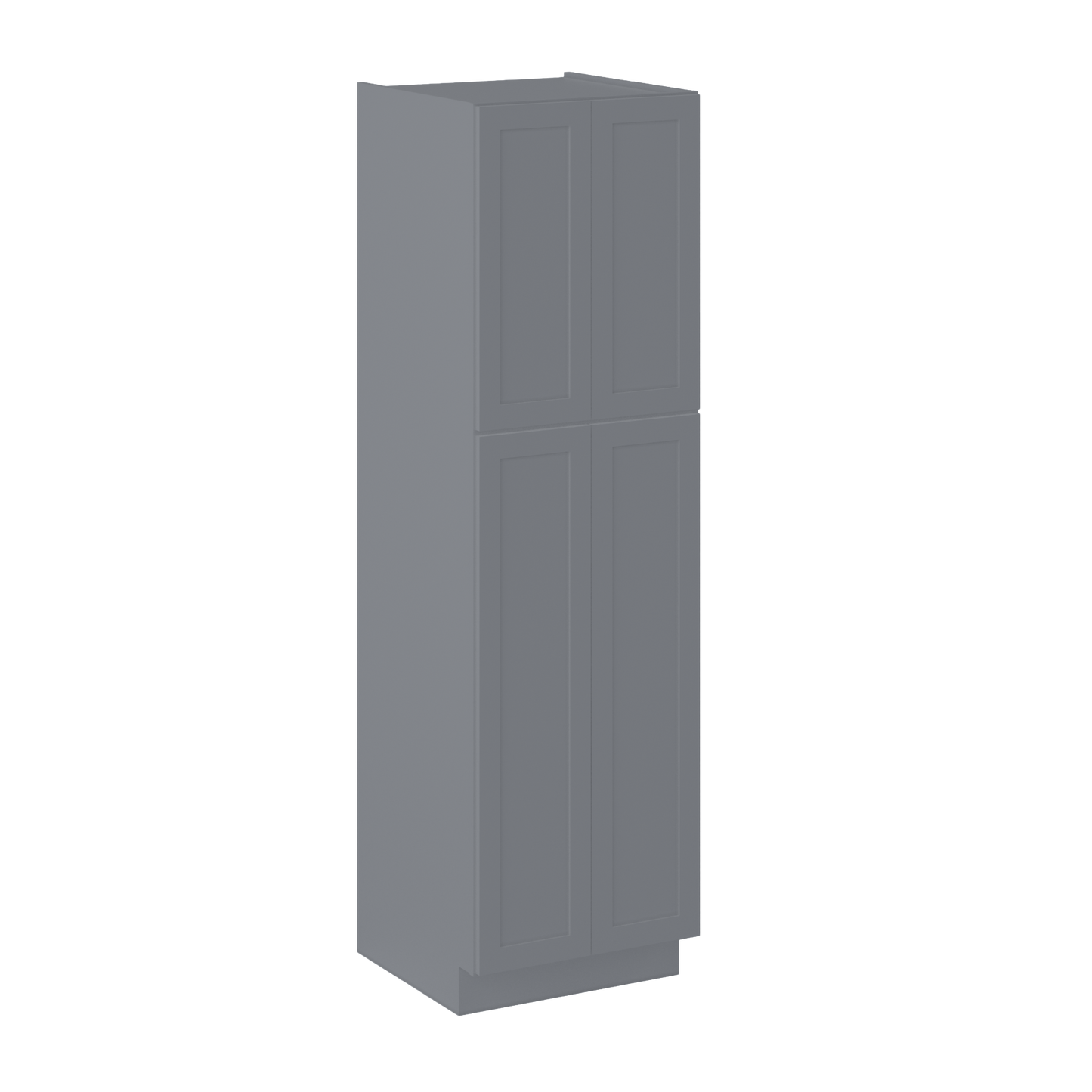 Utility Kitchen Cabinet U2484 Colonial Gray LessCare 24 in. width 84 in. height 24 in. depth