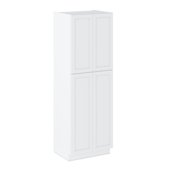 30”W x 96”H x 24”D Utility Kitchen Cabinet - Alpina White