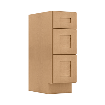 Vanity Drawer Base Cabinet VDB1221345 Shaker Toffee LessCare 12 in. width 34.5 in. height 21 in. depth