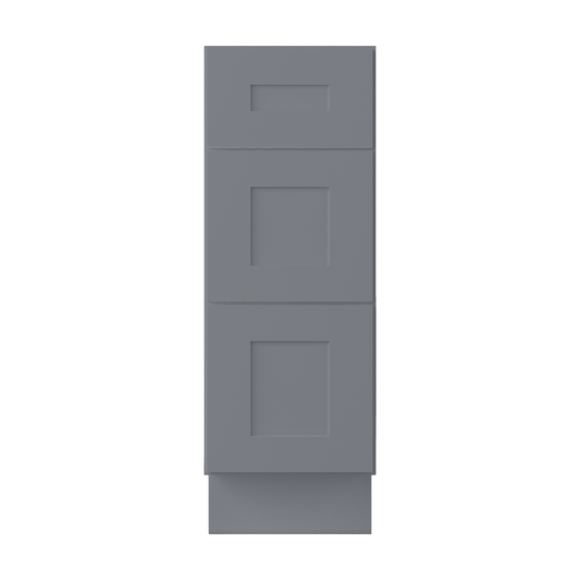 Vanity Drawer Base Cabinet VDB1221345 Colonial Gray LessCare 12 in. width 34.5 in. height 21 in. depth