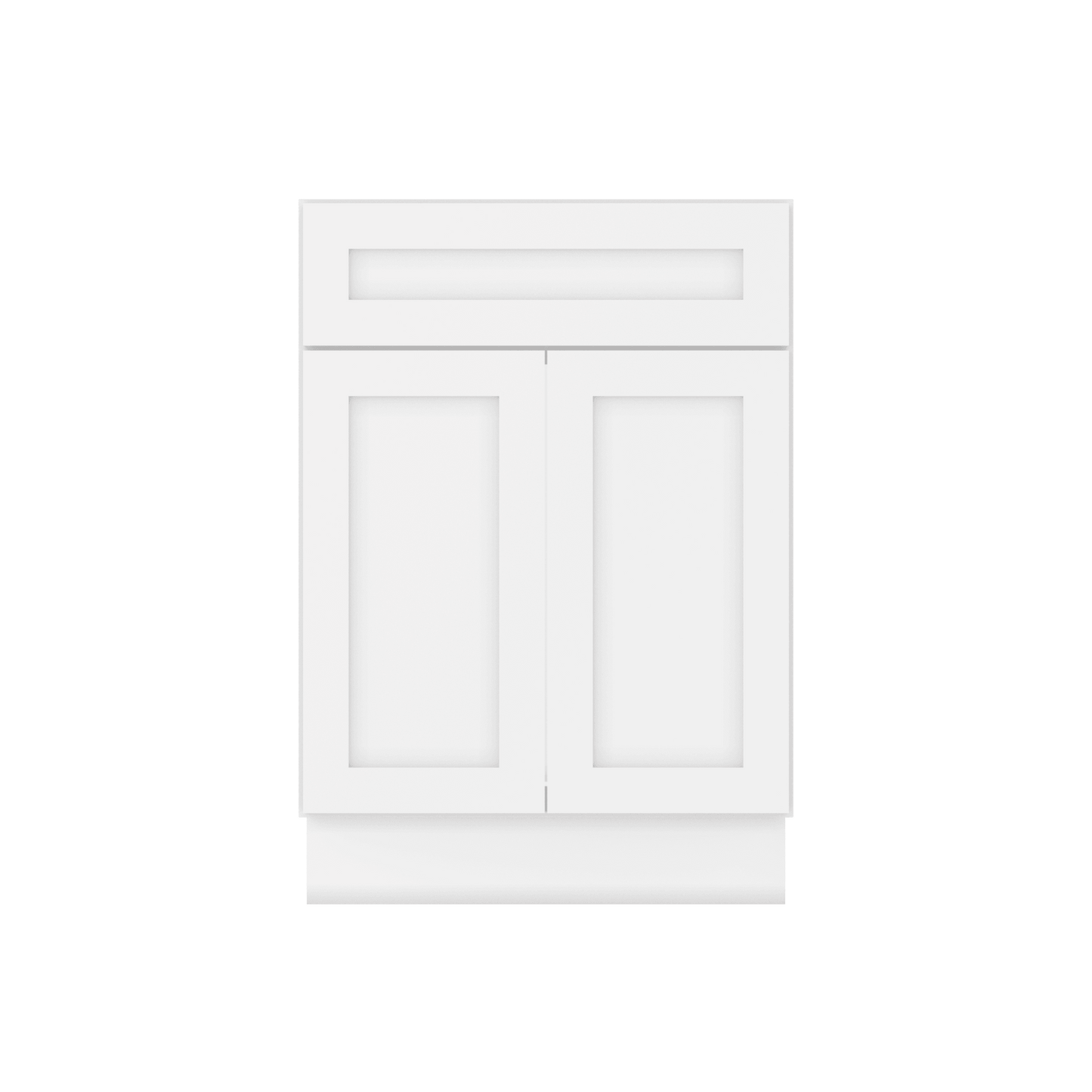 24 W x 21 D x 34.5 H Vanity Sink Base Cabinet - Alpina White