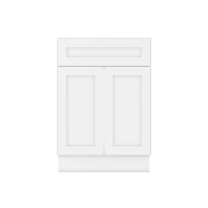 24 W x 21 D x 34.5 H Vanity Sink Base Cabinet - Alpina White