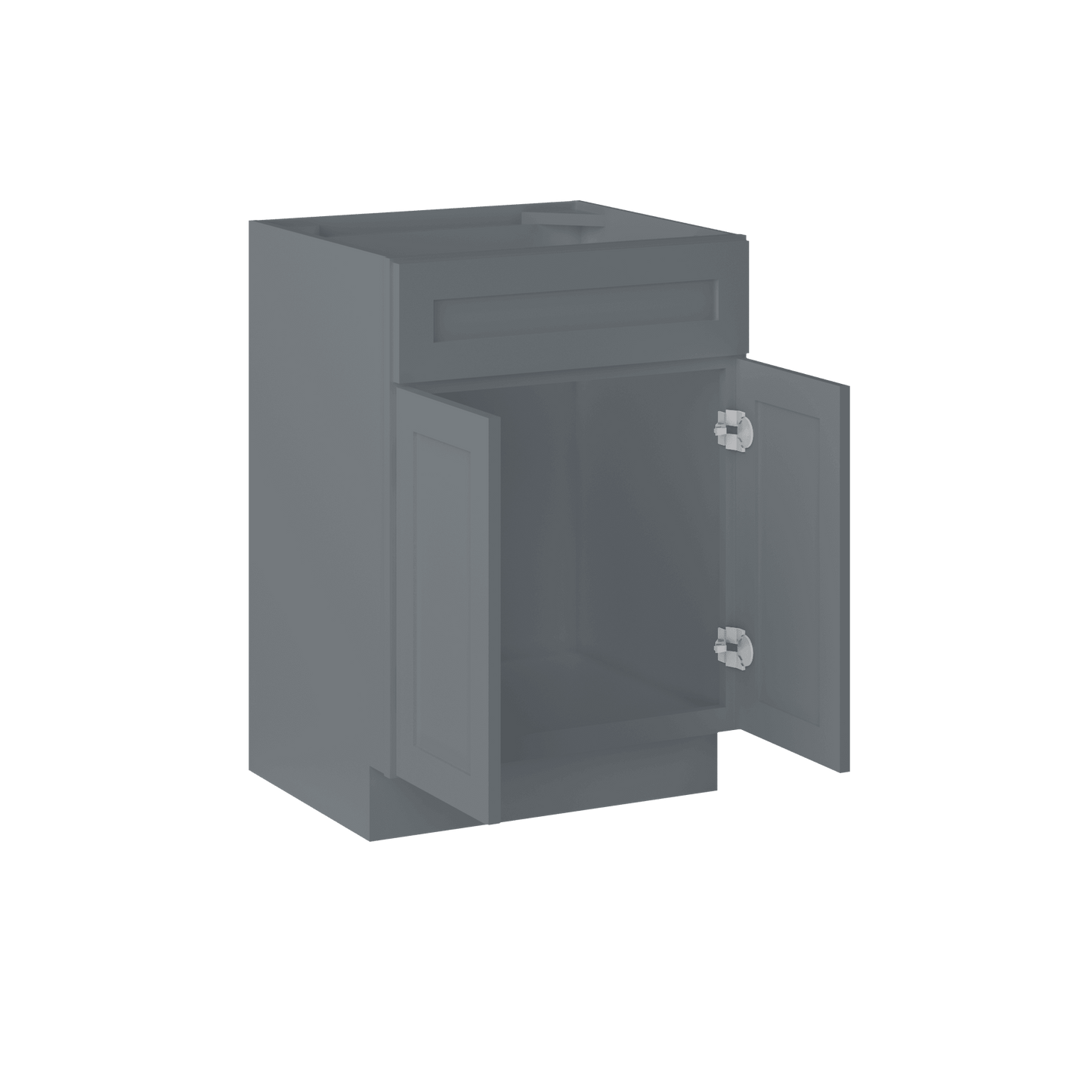 24 W x 21 D x 34.5 H Vanity Sink Base Cabinet - Colonial Gray