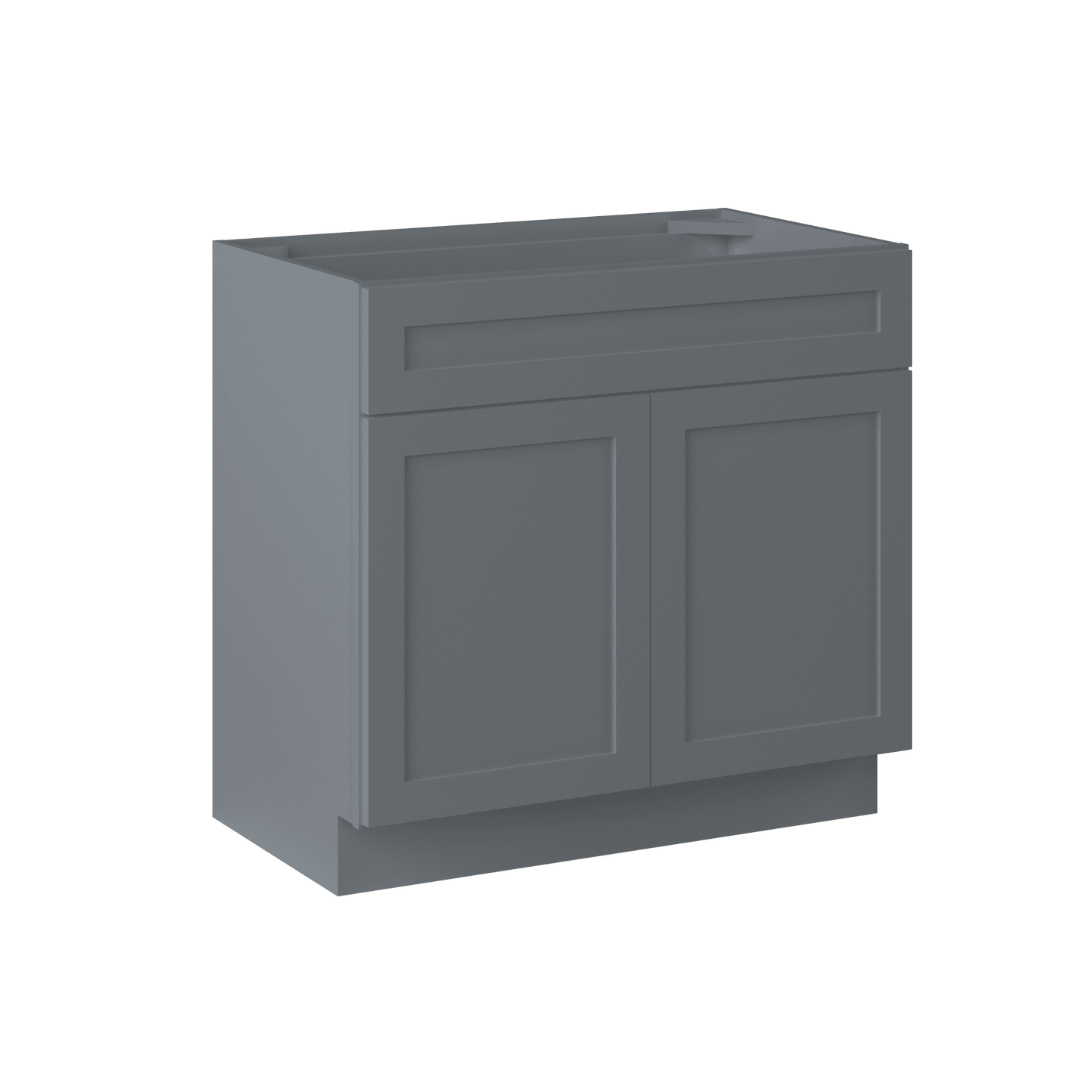 36 W x 21 D x 34.5 H Vanity Sink Base Cabinet - Colonial Gray