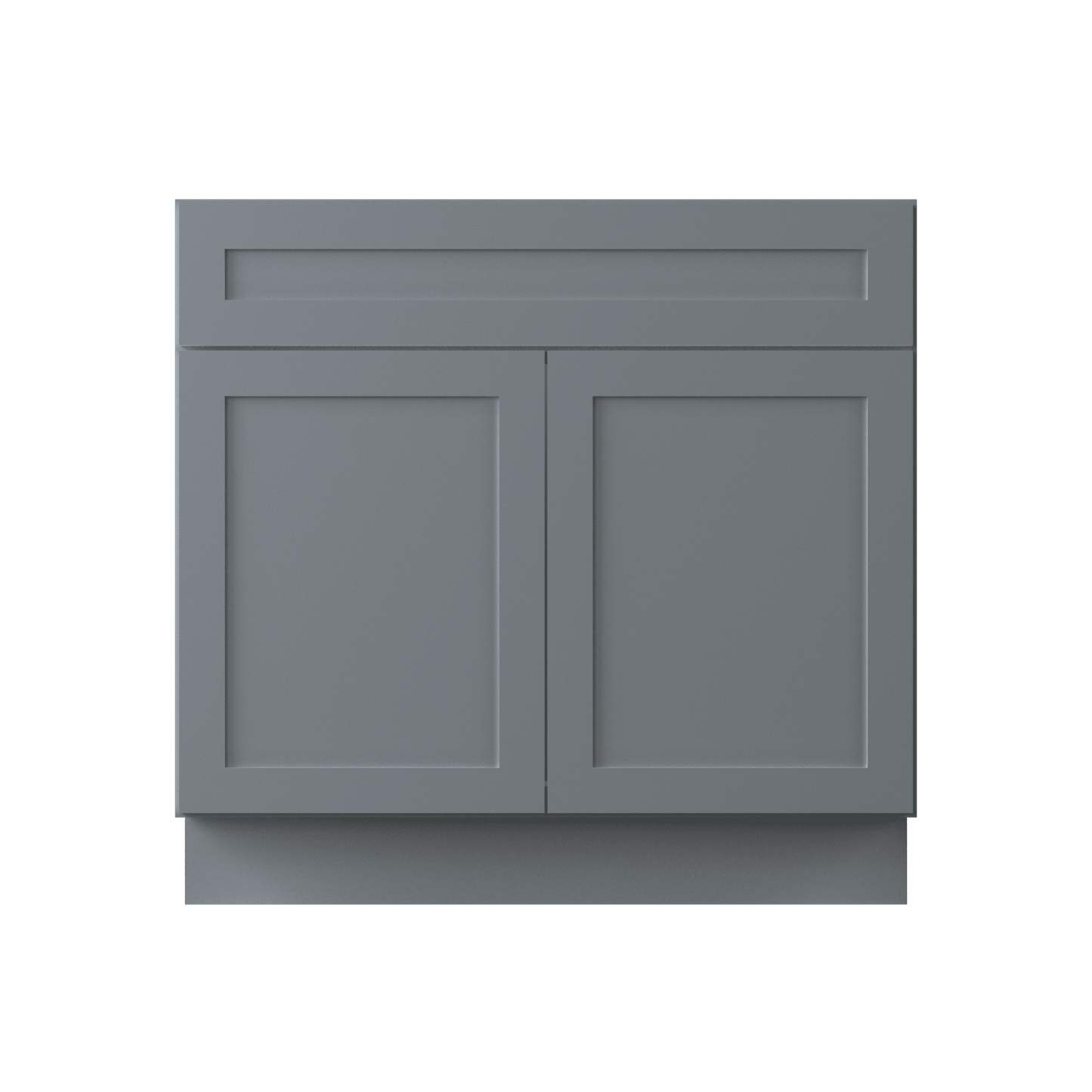 36 W x 21 D x 34.5 H Vanity Sink Base Cabinet - Colonial Gray