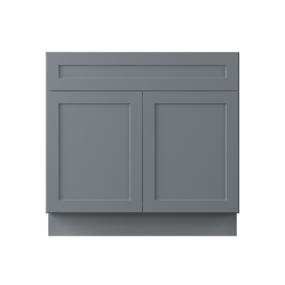 36 W x 21 D x 34.5 H Vanity Sink Base Cabinet - Colonial Gray