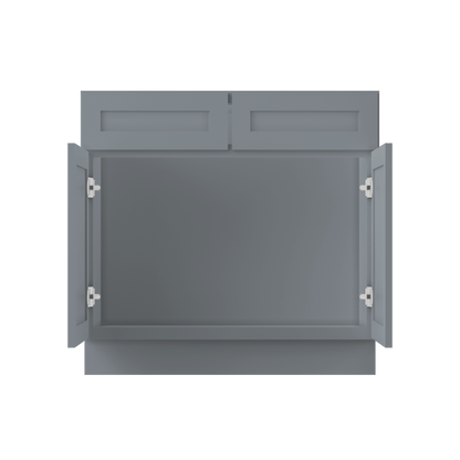 36 W x 21 D x 34.5 H Vanity Sink Base Cabinet - Colonial Gray