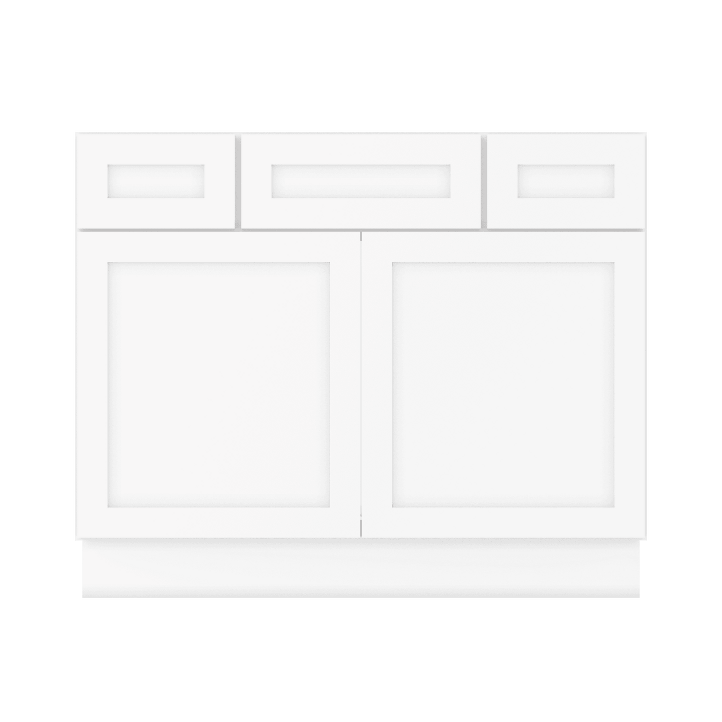 42 W x 21 D x 34.5 H Vanity Sink Base Cabinet - Alpina White