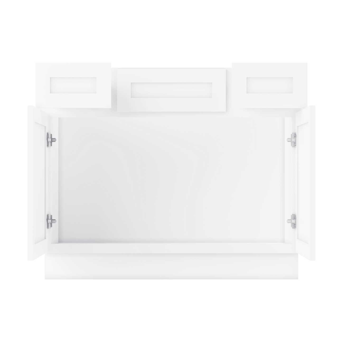 42 W x 21 D x 34.5 H Vanity Sink Base Cabinet - Alpina White