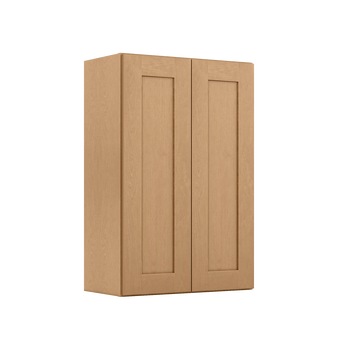 Wall Kitchen Cabinet W2436 Shaker Toffee LessCare 24 in. width 36 in. height 12 in. depth