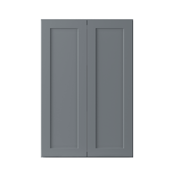 Wall Kitchen Cabinet W2436 Colonial Gray LessCare 24 in. width 36 in. height 12 in. depth