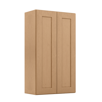 Wall Kitchen Cabinet W2442 Shaker Toffee LessCare 24 in. width 42 in. height 12 in. depth