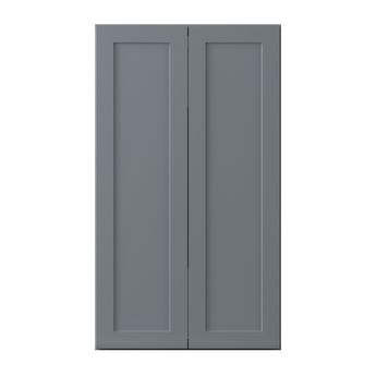 Wall Kitchen Cabinet W2442 Colonial Gray LessCare 24 in. width 42 in. height 12 in. depth