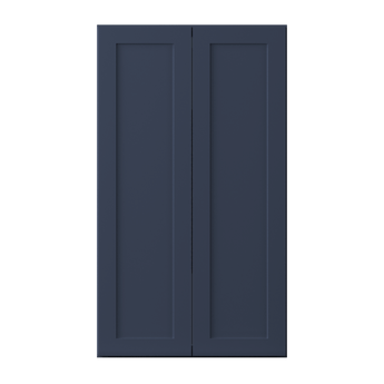 Wall Kitchen Cabinet W2442 Danbury Blue LessCare 24 in. width 42 in. height 12 in. depth