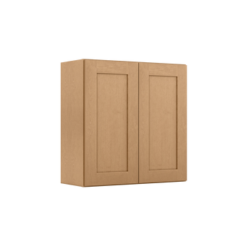 Wall Kitchen Cabinet W3030 Shaker Toffee LessCare 30 in. width 30 in. height 12 in. depth