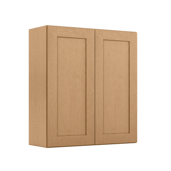 Wall Kitchen Cabinet W3336 Shaker Toffee LessCare 33 in. width 36 in. height 12 in. depth