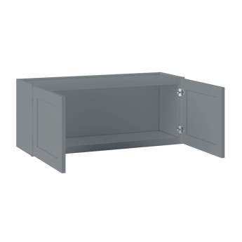 Wall Kitchen Cabinet W3615 Colonial Gray LessCare 36 in. width 15 in. height 12 in. depth