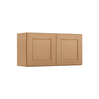 Wall Kitchen Cabinet W3618 Shaker Toffee LessCare 36 in. width 18 in. height 12 in. depth