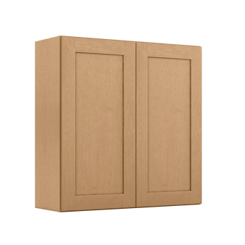 Wall Kitchen Cabinet W3636 Shaker Toffee LessCare 36 in. width 36 in. height 12 in. depth