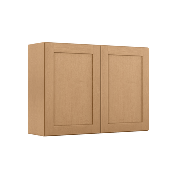 Wall Kitchen Cabinet W4230 Shaker Toffee LessCare 42 in. width 30 in. height 12 in. depth