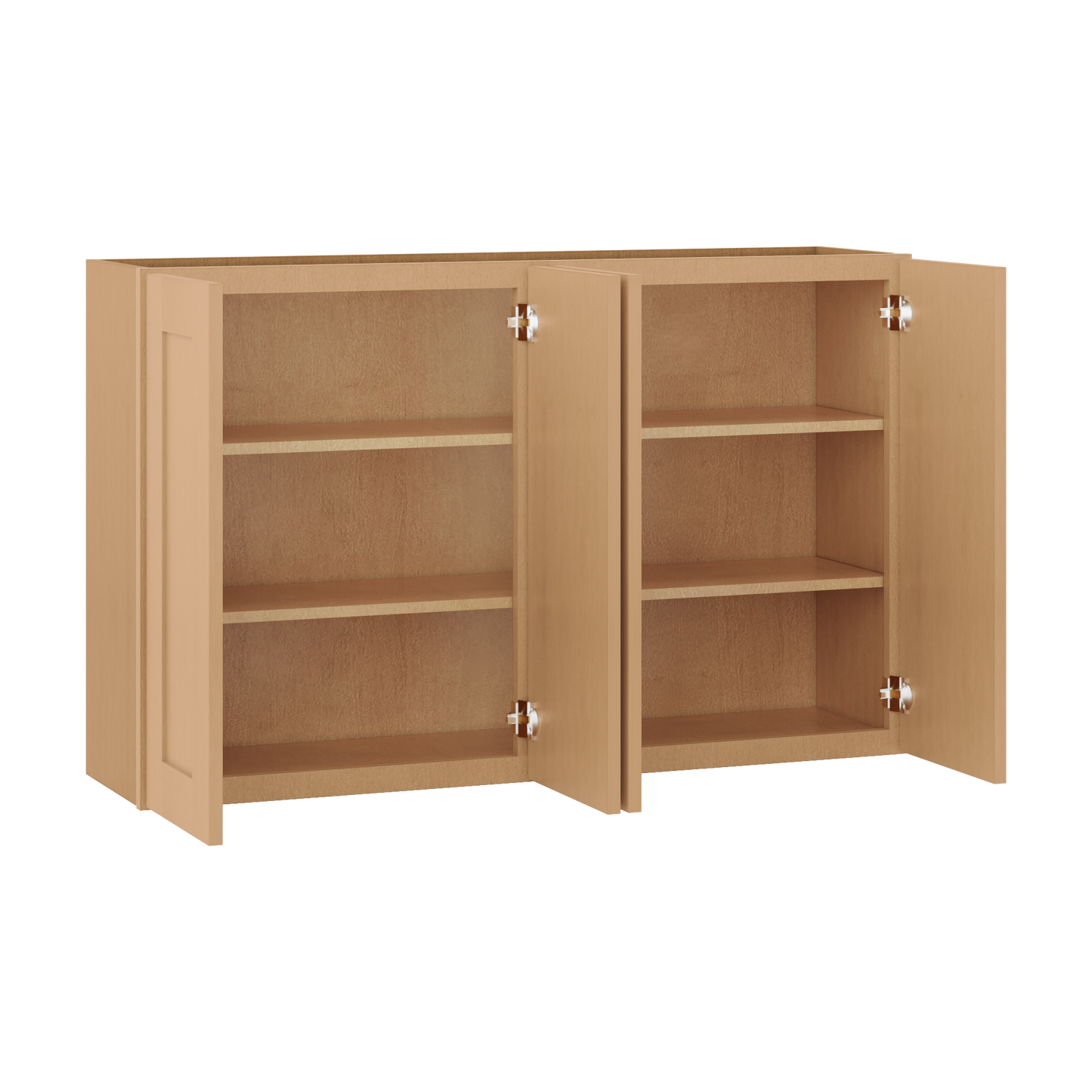 Wall Kitchen Cabinet W4830 Shaker Toffee LessCare 48 in. width 30 in. height 12 in. depth