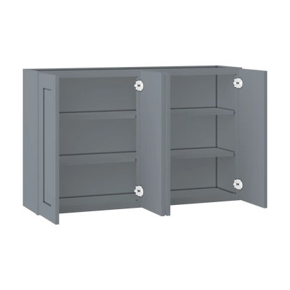 Wall Kitchen Cabinet W4830 Colonial Gray LessCare 48 in. width 30 in. height 12 in. depth