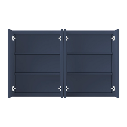 Wall Kitchen Cabinet W4830 Danbury Blue LessCare 48 in. width 30 in. height 12 in. depth