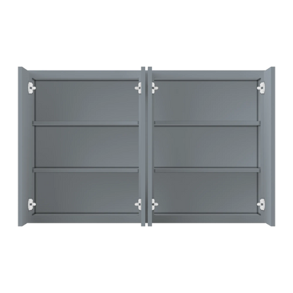 Wall Kitchen Cabinet W4830 Colonial Gray LessCare 48 in. width 30 in. height 12 in. depth