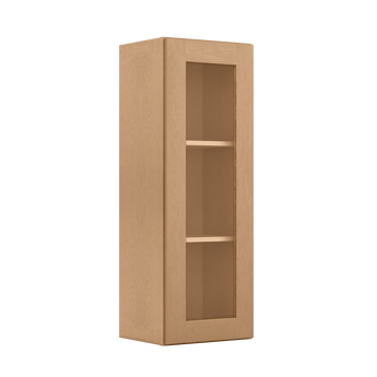 Mullion Door Wall Kitchen Cabinet WMD1542 Shaker Toffee 15 in. width 42 in. height 12 in. depth