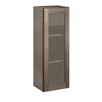 Mullion Door Wall Kitchen Cabinet WMD1542 Milan Slate 15 in. width 42 in. height 12 in. depth