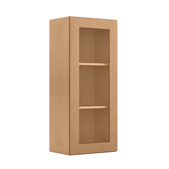 Mullion Door Wall Kitchen Cabinet WMD1842 Shaker Toffee 18 in. width 42 in. height 12 in. depth