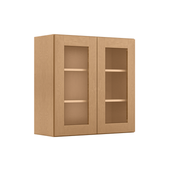 Mullion Door Wall Kitchen Cabinet WMD3030 Shaker Toffee 30 in. width 30 in. height 12 in. depth