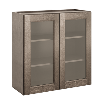 Mullion Door Wall Kitchen Cabinet WMD3030 Milan Slate 30 in. width 30 in. height 12 in. depth