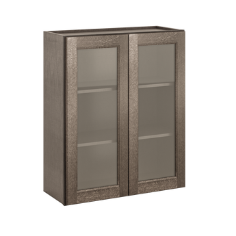 Mullion Door Wall Kitchen Cabinet WMD3036 Milan Slate 30 in. width 36 in. height 12 in. depth