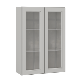 Mullion Door Wall Kitchen Cabinet WMD3042 Milan Pearl 30 in. width 42 in. height 12 in. depth