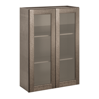 Mullion Door Wall Kitchen Cabinet WMD3042 Milan Slate 30 in. width 42 in. height 12 in. depth