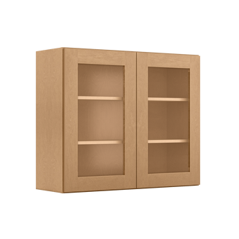 Mullion Door Wall Kitchen Cabinet WMD3630 Shaker Toffee 36 in. width 30 in. height 12 in. depth