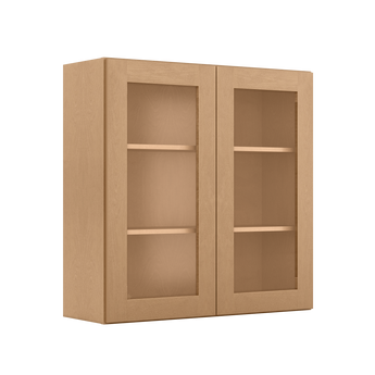 Mullion Door Wall Kitchen Cabinet WMD3636 Shaker Toffee 36 in. width 36 in. height 12 in. depth