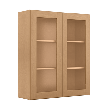 Mullion Door Wall Kitchen Cabinet WMD3642 Shaker Toffee 36 in. width 42 in. height 12 in. depth