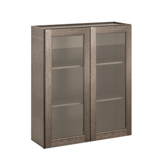 Mullion Door Wall Kitchen Cabinet WMD3642 Milan Slate 36 in. width 42 in. height 12 in. depth