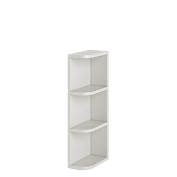 What-Not-Shelf Kitchen Cabinet WN630 Milan Pearl 6 in. width 30 in. height 12 in. depth