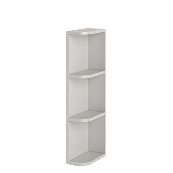 What-Not-Shelf Kitchen Cabinet WN636 Milan Pearl 6 in. width 36 in. height 12 in. depth