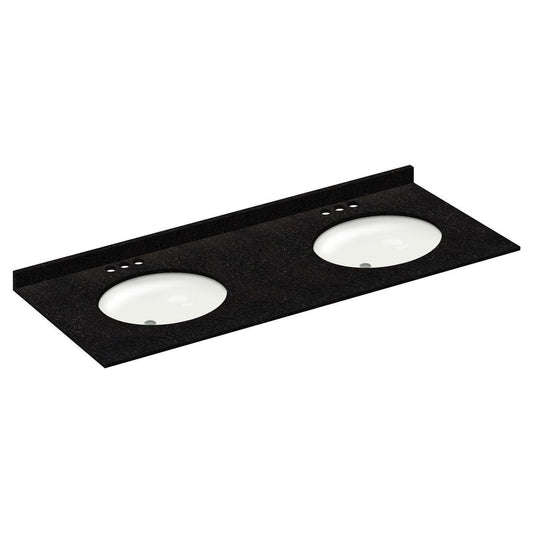 Absolute Black 61x22 with Backsplash (4 in Spread)