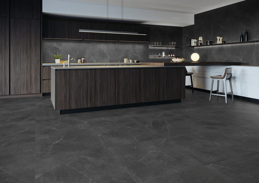 Athens Stone Steel Tile 24x24 Matt Rectified Porcelain Floor and Wall for Interior or Exterior - Flooring