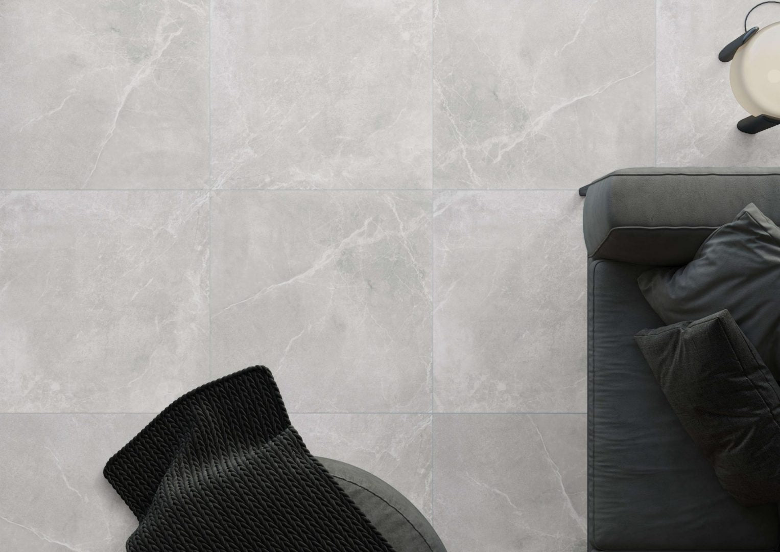 Athens Stone White Tile 24x24 Matt Rectified Porcelain Floor and Wall for Interior or Exterior - Flooring